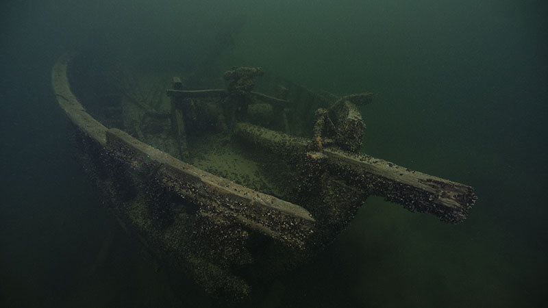 Fören på vraket efter skeppet Hulda.