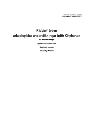2008:11 Riddarfjärden inför Citybanan (pdf)