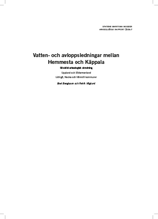 2008:7 Vatten- och avloppsledningar mellan Hemmesta och Käppala (pdf)