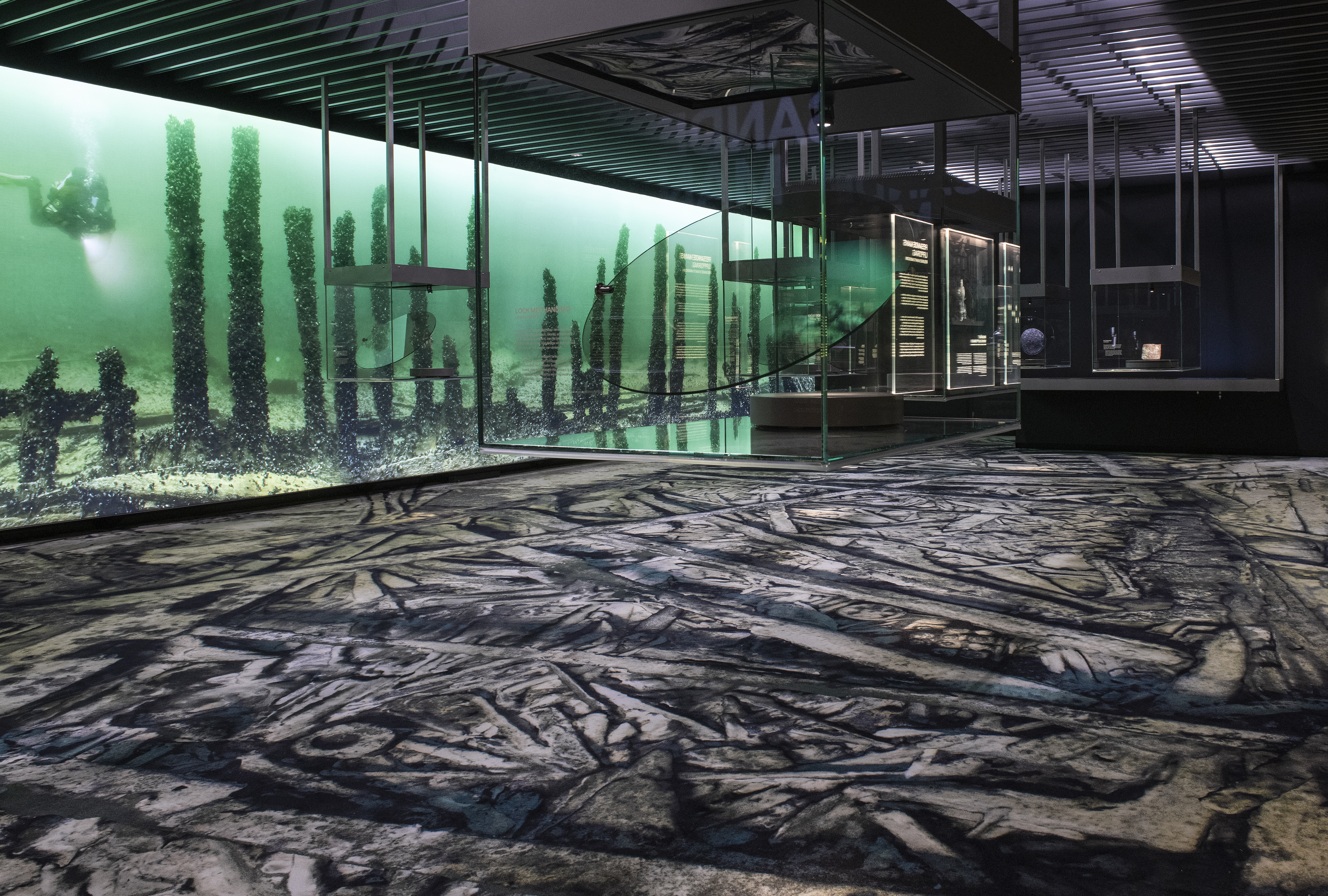 Utställningen som handlar om Resande Man på museet Vrak