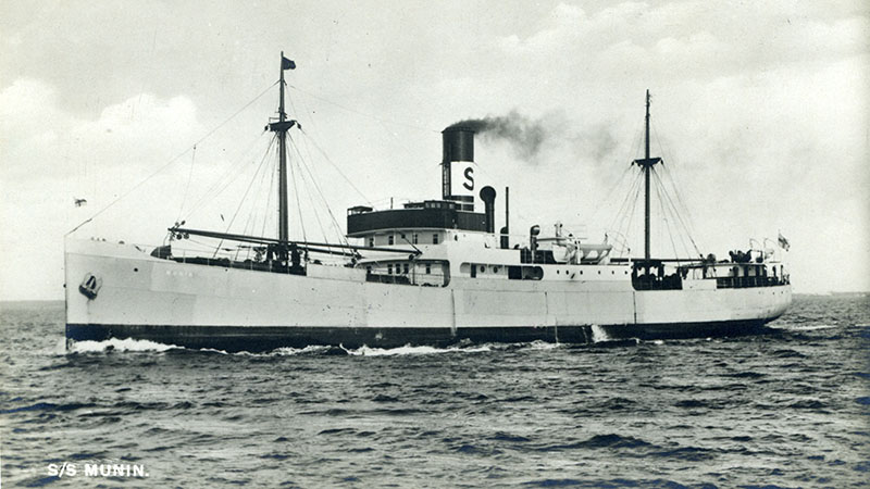 Ship Munin which sank in 1926