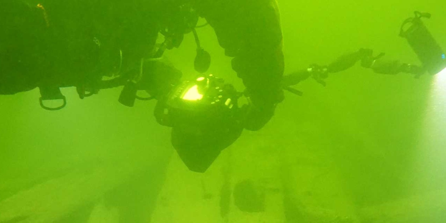 Dokumentation av ett vrak. Foto: Patrik Höglund, Vrak – Museum of Wrecks/SMTM.